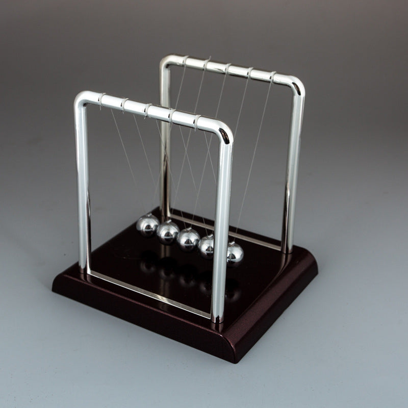 Classic Newton's Cradle Pendulum - Executive Desk Decor & Stress Relief