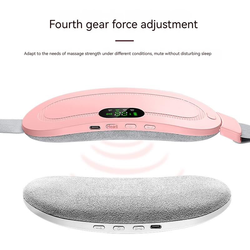 "Rechargeable Heated Waist Belt for Cramps & Pain Relief – Adjustable, Portable, USB Electric Heating Pad"