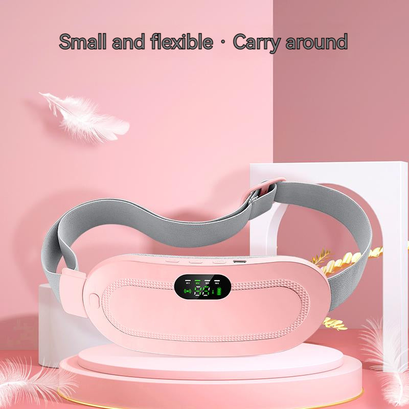 "Rechargeable Heated Waist Belt for Cramps & Pain Relief – Adjustable, Portable, USB Electric Heating Pad"