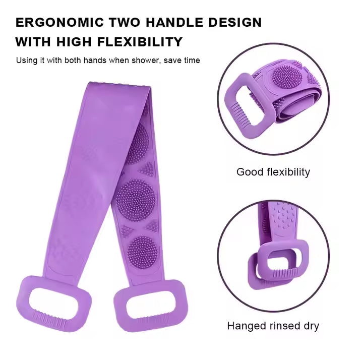 "Magic Silicone Back Scrubber – Deep Clean & Massage in One!"