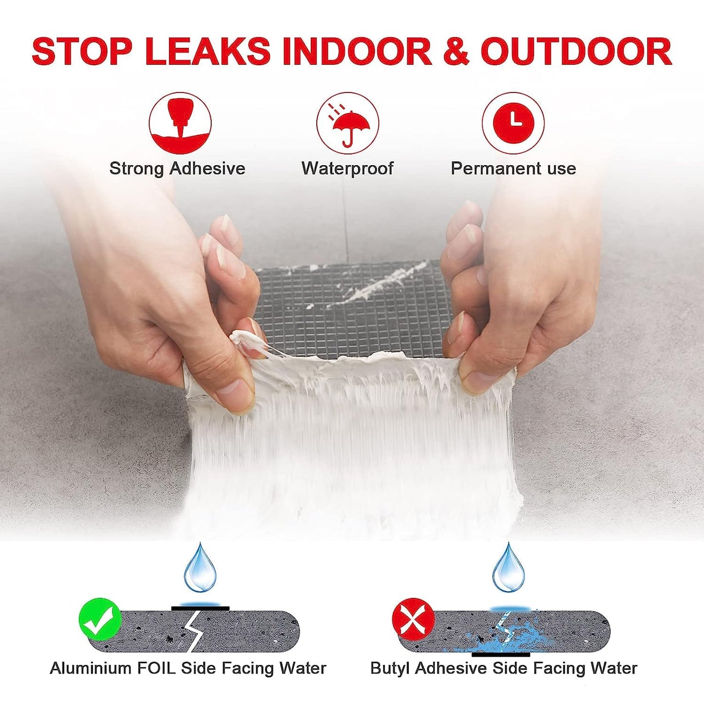 "No More Leaks! – Industrial-Grade Waterproof Tape"