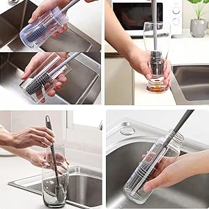 "Eco Warrior’s Dream – Reusable Silicone Cleaning Brush" (pack of 2)