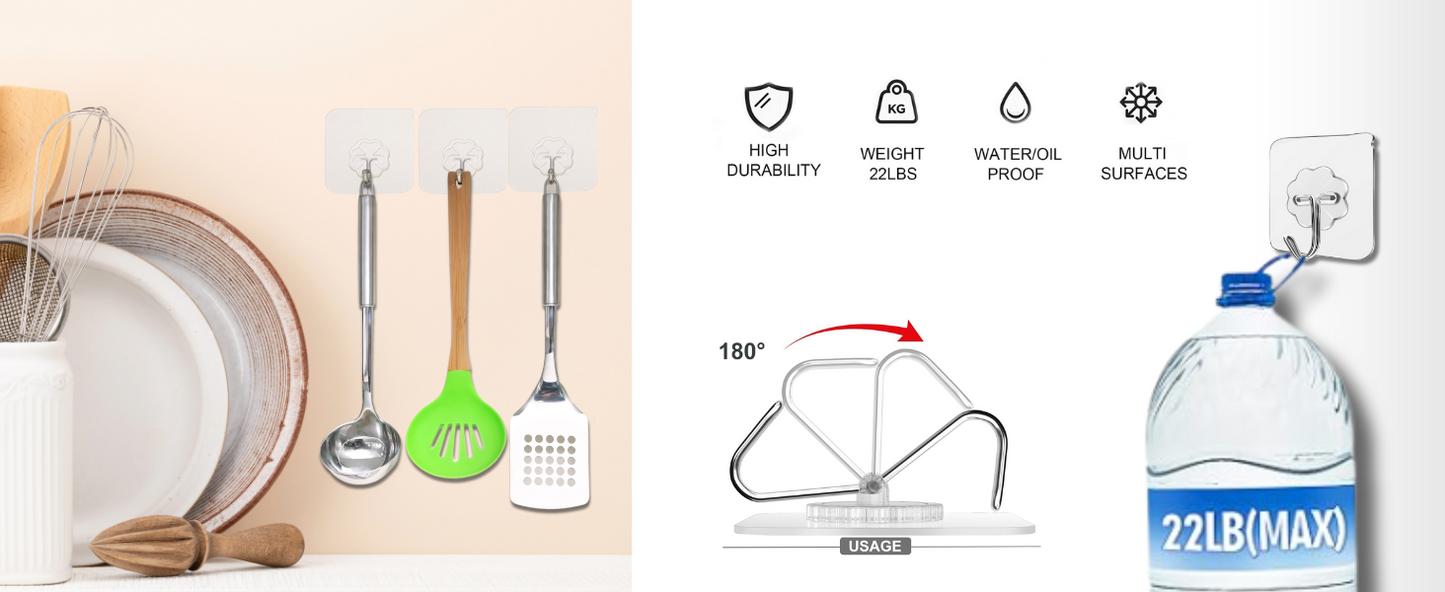 "UltraGrip Magic Hooks β No Drill, No Mess, All Strength!" (Pack of 15)