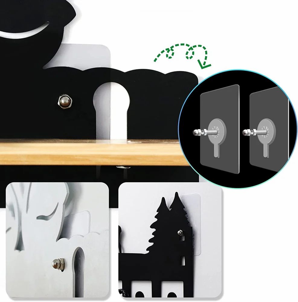 "Stick & Hang Like Magic! โ Heavy Duty Transparent Hooks" ๐ฉ๐ฎ(Pack of 10)