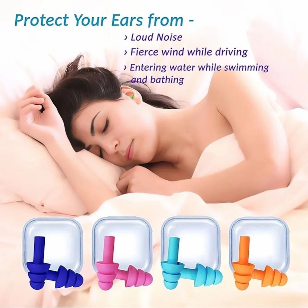 "Silence in a Plug! – Ultra-Soft Noise Cancelling Earplugs" 🔇✨(Pack of 5)