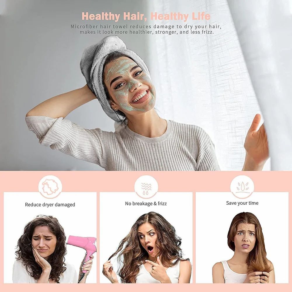 "Hair's Best Friend! β Super Absorbent Microfiber Towel Wrap" πββοΈπ