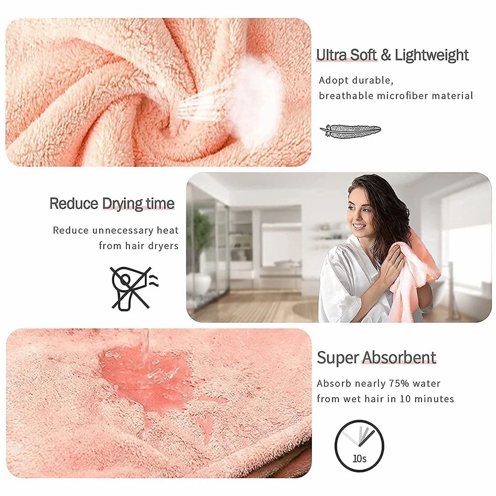 "Hair's Best Friend! β Super Absorbent Microfiber Towel Wrap" πββοΈπ