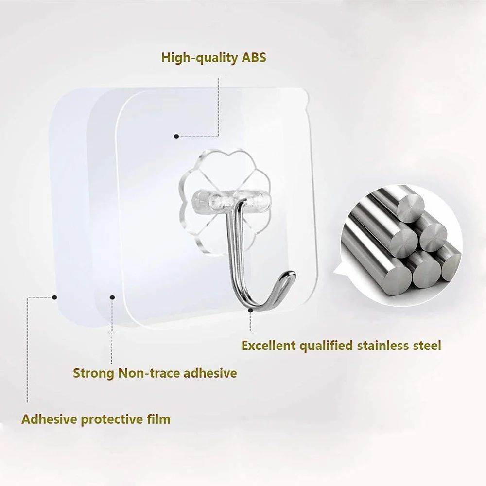 "UltraGrip Magic Hooks β No Drill, No Mess, All Strength!" (Pack of 15)