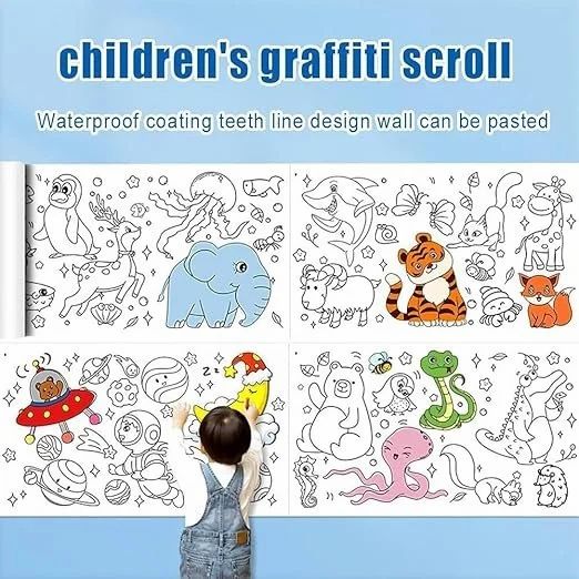 Unroll & Create! β Mess-Free Drawing Paper for Little Artists" ποΈπ§