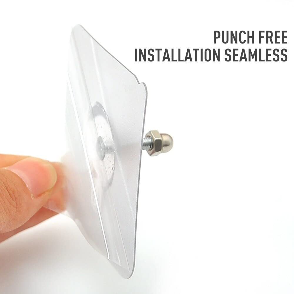 "Stick & Hang Like Magic! โ Heavy Duty Transparent Hooks" ๐ฉ๐ฎ(Pack of 10)