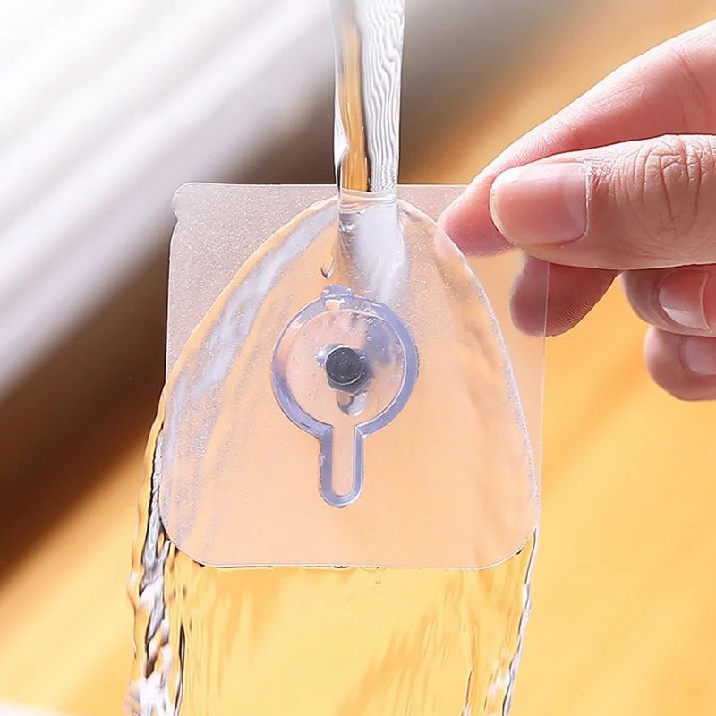 "Stick & Hang Like Magic! โ Heavy Duty Transparent Hooks" ๐ฉ๐ฎ(Pack of 10)