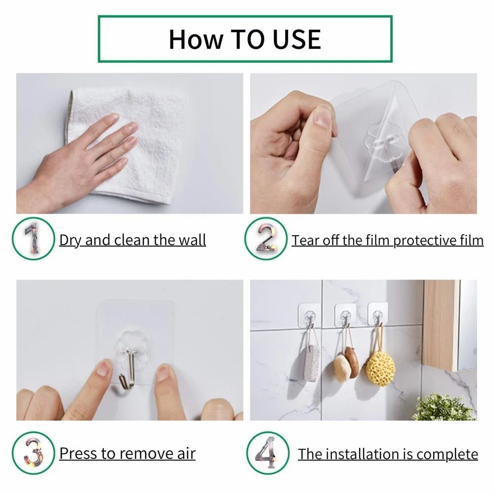 "UltraGrip Magic Hooks β No Drill, No Mess, All Strength!" (Pack of 15)