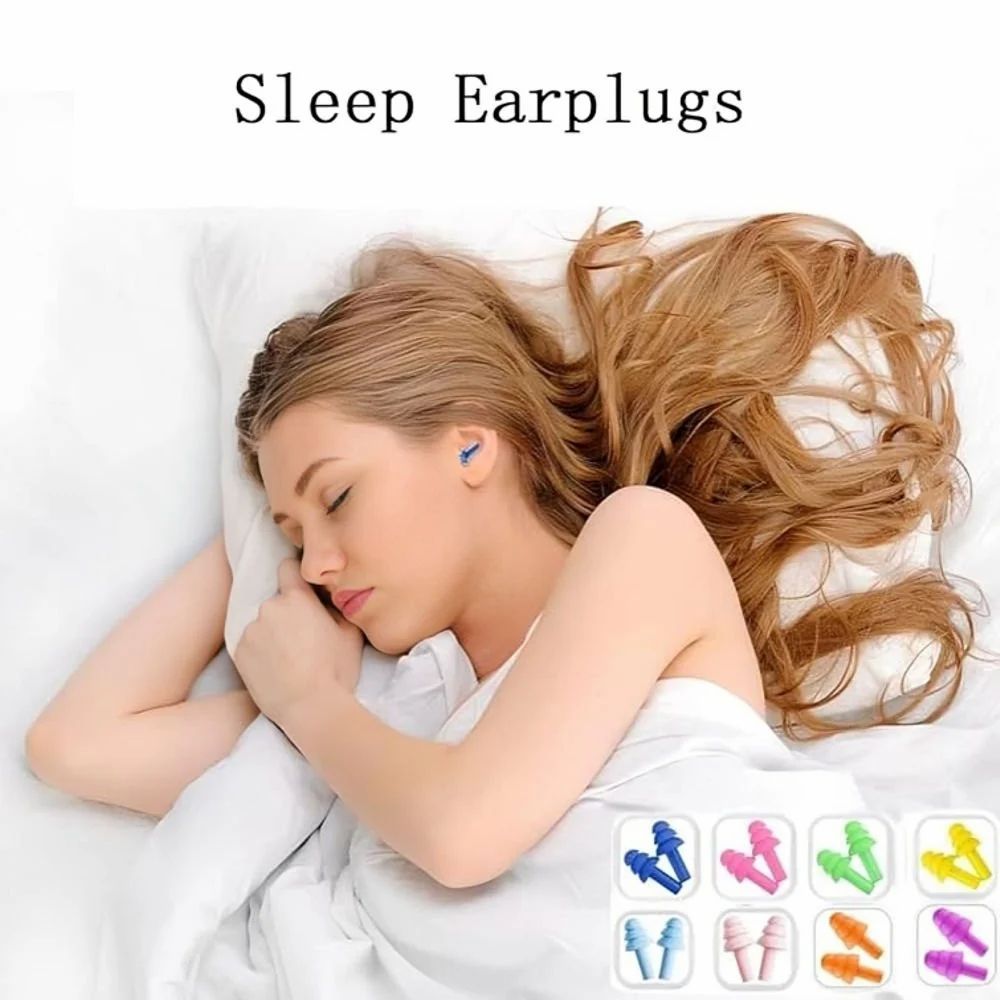 "Silence in a Plug! – Ultra-Soft Noise Cancelling Earplugs" 🔇✨(Pack of 5)