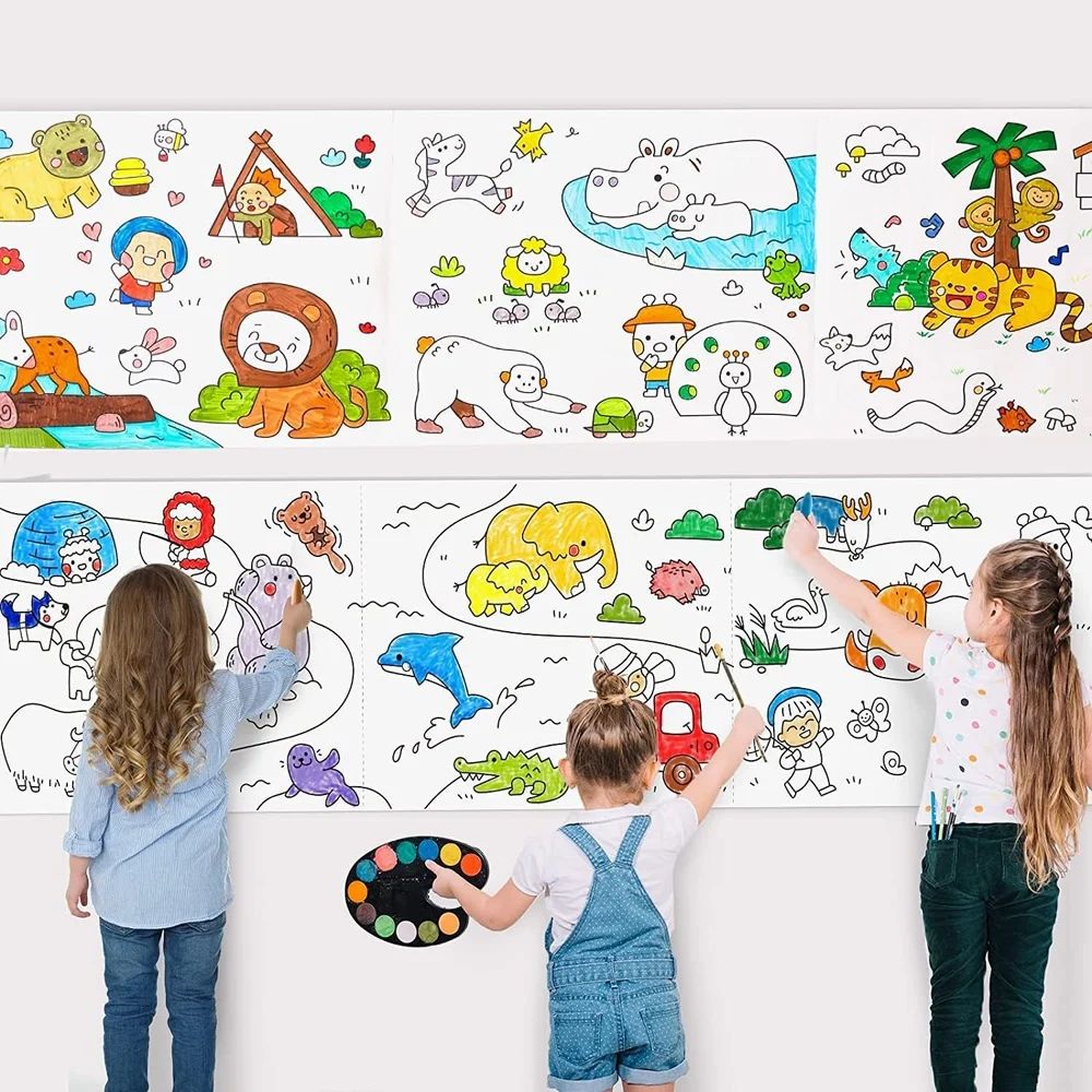 Unroll & Create! – Mess-Free Drawing Paper for Little Artists" 🖍️👧
