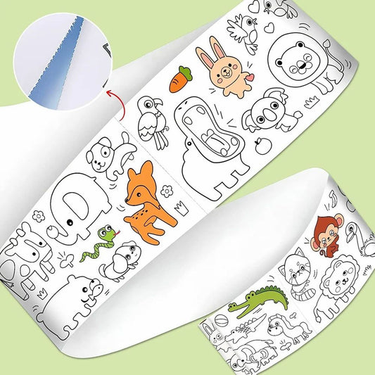 Unroll & Create! – Mess-Free Drawing Paper for Little Artists" 🖍️👧