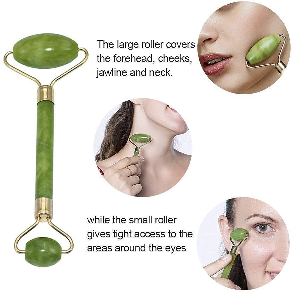 "The Ultimate Skin Reset! – Jade Roller + Gua Sha + Ice Massager" 🔄💎❄️
