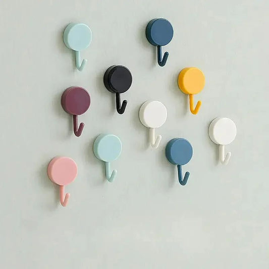 "MagicHold™ Round Hooks – No Drill, No Mess!" (Pack of 10)