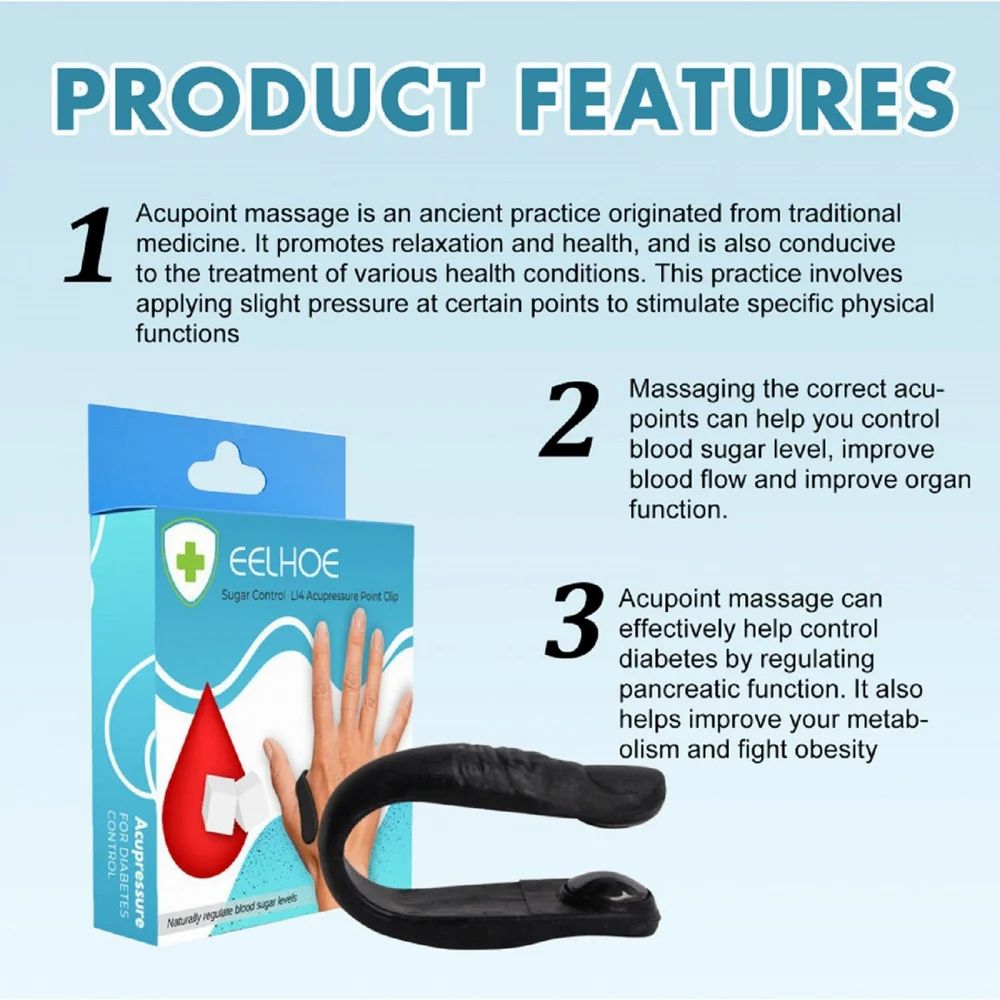 "The Healing Clip – Drug-Free Migraine, Anxiety & Blood Sugar Balancer" (Pack of 4)